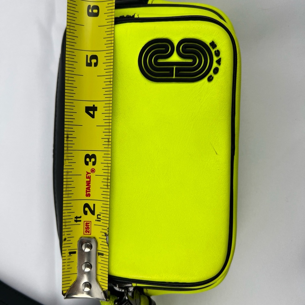 Coach Yellow and Black Belt Bag - Picture 13 of 16